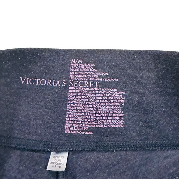 10/$25🦋 Victoria's Secret Dark Blue Ankle Pants w/ Coral/White Stripes - Medium - Picture 7 of 13